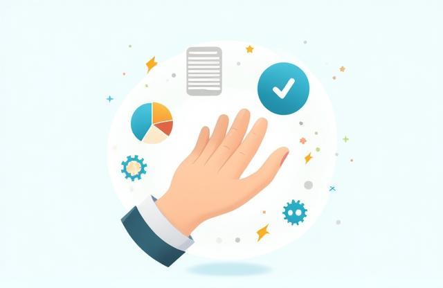 Illustration d'une main tendue et de ressources utiles